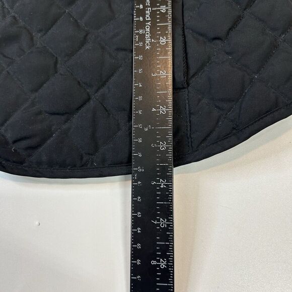 Eddie Bauer Jacket Womens Medium Down Dimmond Quilted Puffer Black Full Zip - Picture 7 of 7